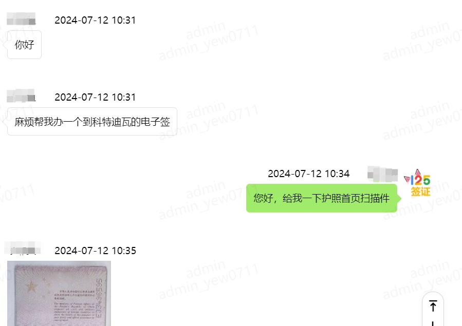 科特迪瓦90天多次电子签证出签
